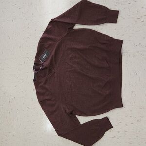 NEW Aristo Eighteen Brown 100% Merino Wool Lightweight Men's Sweater Size Large